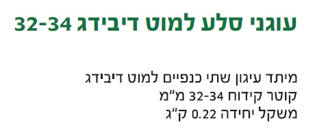 עוגן סלע למוט דיוידג 32-34 — מידות ופרטים