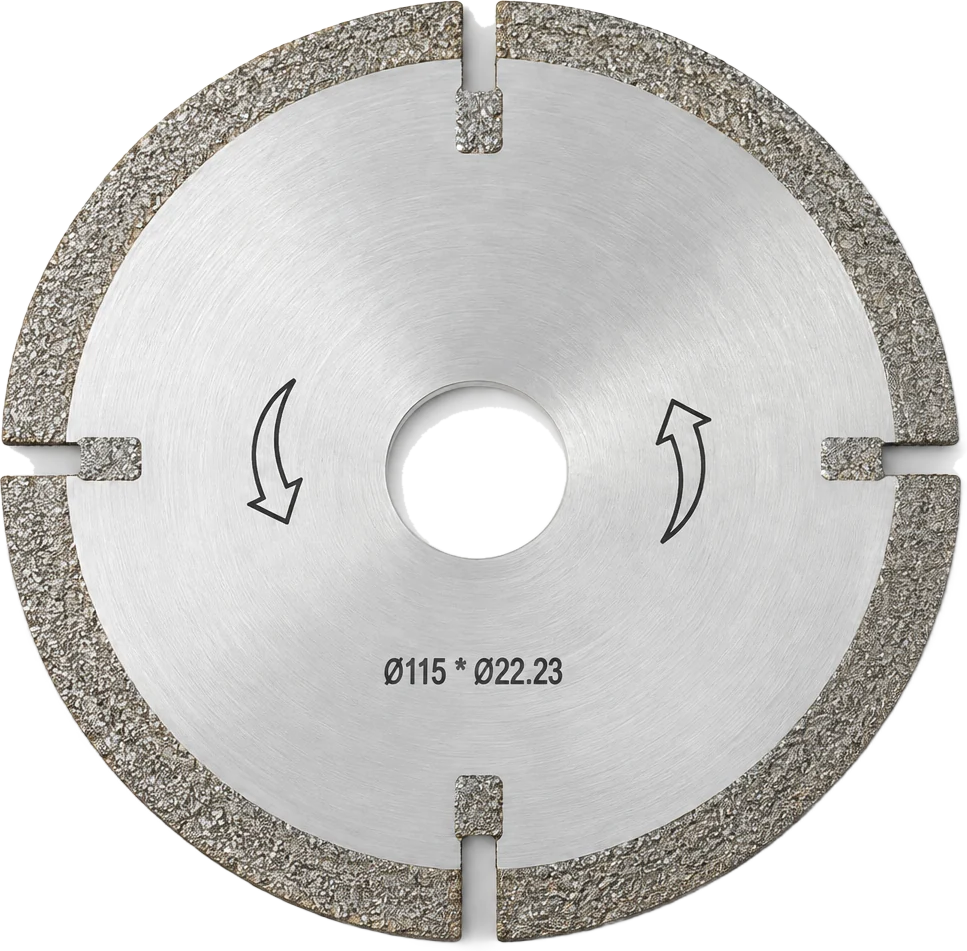 דיסק יהלום ברייזינג למכונת חירוץ VACUUM BRAZED